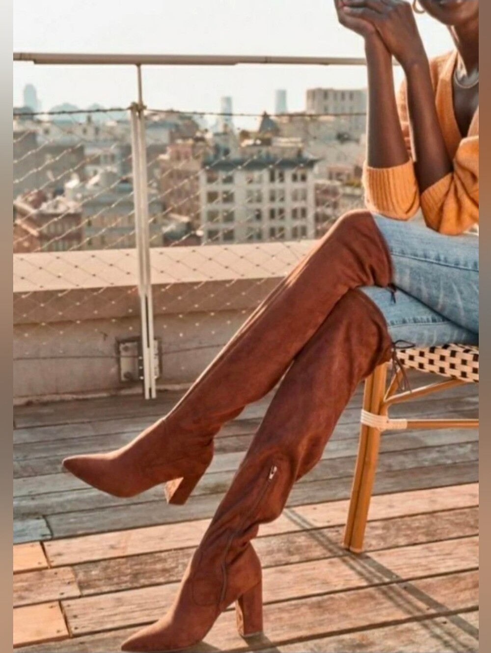 NIB Aubriana Over-the-Knee Heeled Boots 8.5